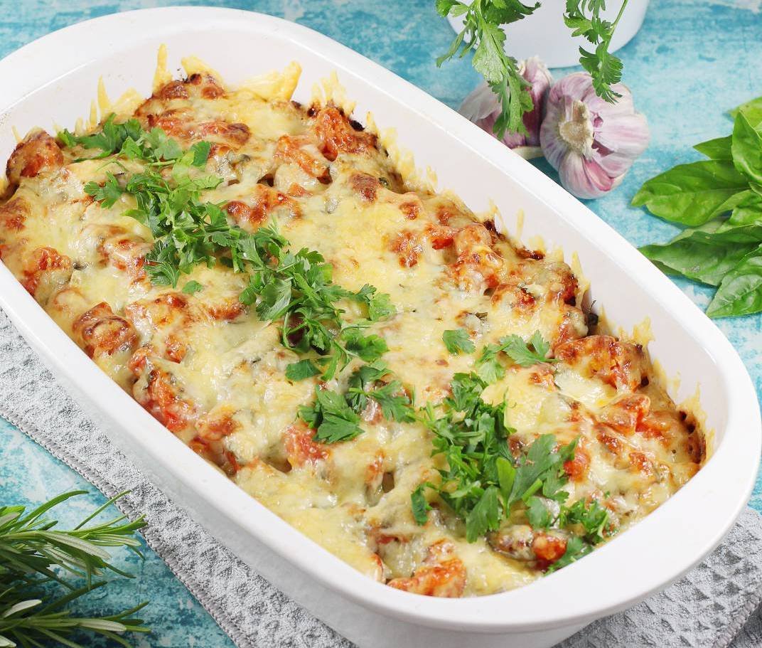 Макаронна запіканка з м'ясним фаршем