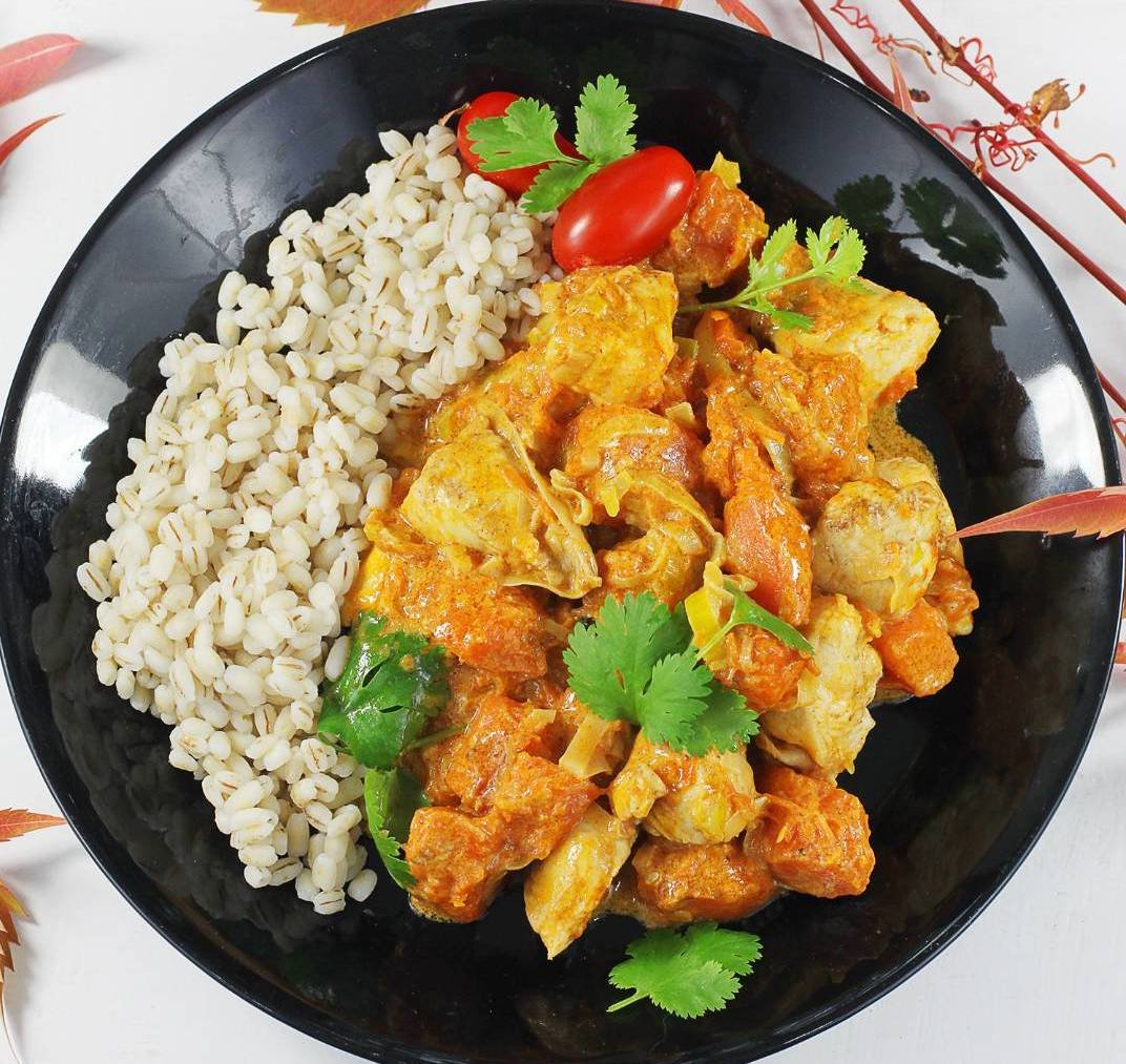 Курка з гарбузом