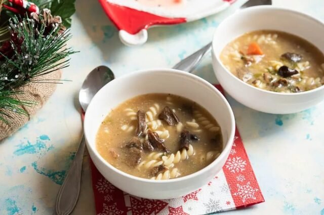 Грибний суп напередодні Різдва