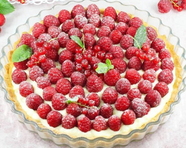 Пиріг з малиною