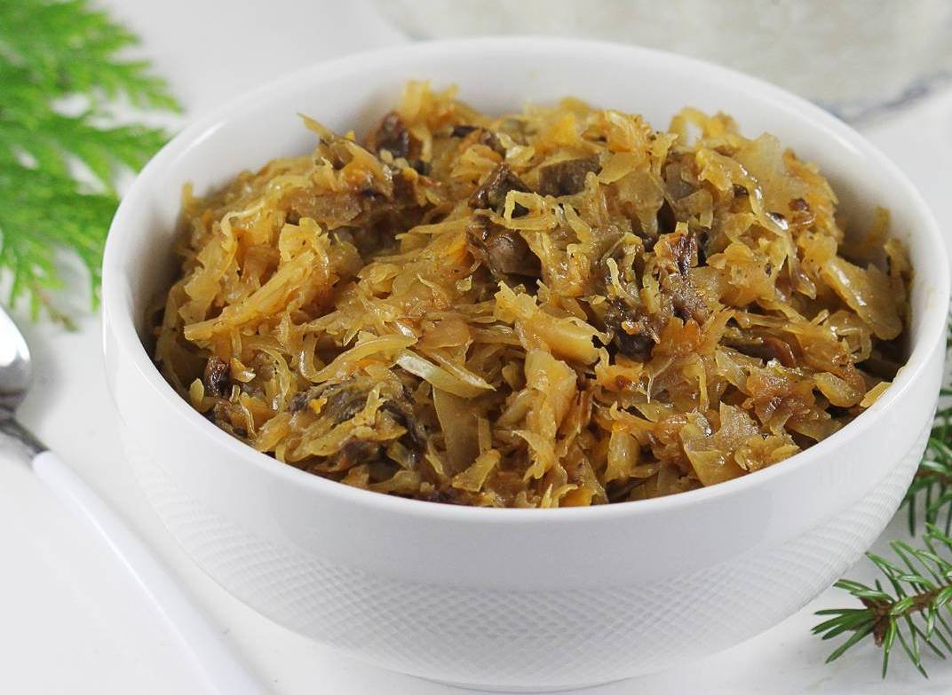 Капуста з грибами
