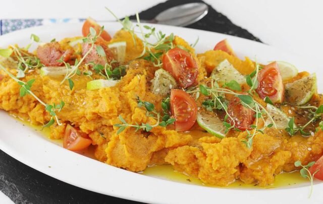 Пюре із солодкої картоплі