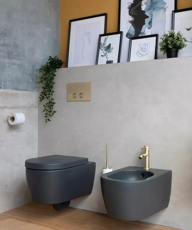 Ідеї ​​для маленьких ванних кімнат із компактним підвісним унітазом