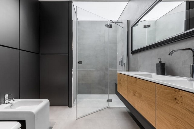 Дизайн ванної кімнати з душовою кабіною