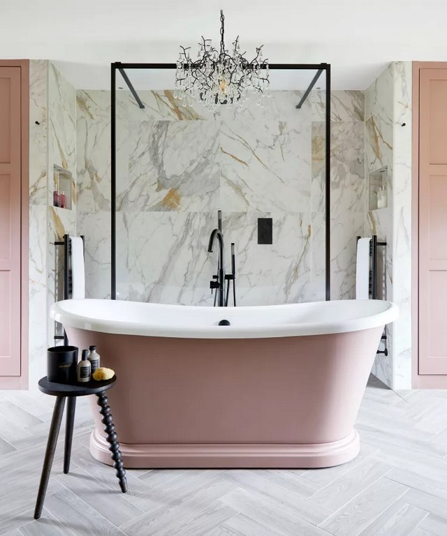 Ідеї ​​ванни з рожевою ванною