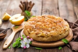 Яблучний пиріг на бездрожжовому тісті