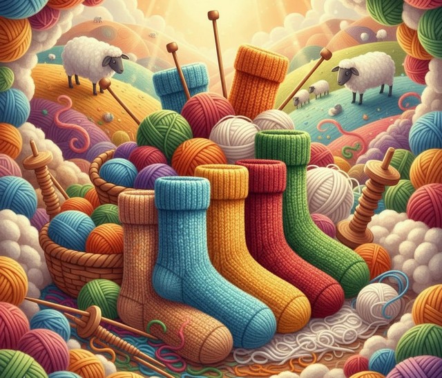 З чого роблять теплі шкарпетки