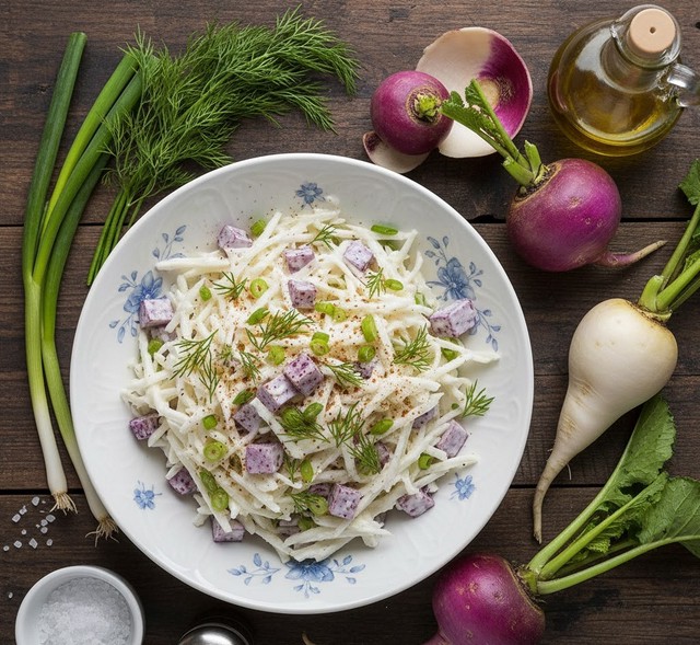 Салат з ріпи з майонезом